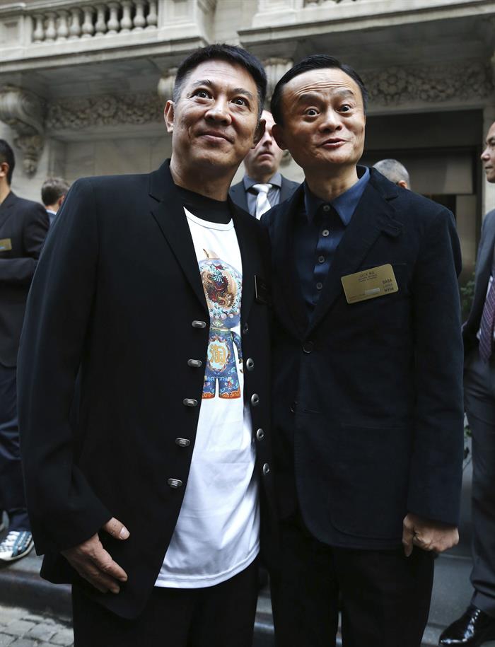  L'acteur Jet Li et le magnat Jack Ma se joignent pour prendre le taichi aux Jeux Olympiques